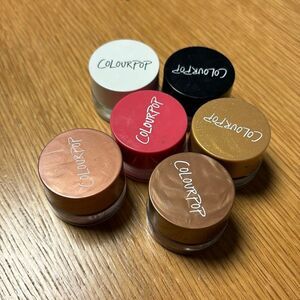 ColourPop Creme Gel Eyeshadow Set of SIX Dirty Talk Overboard Get Paid Exit +